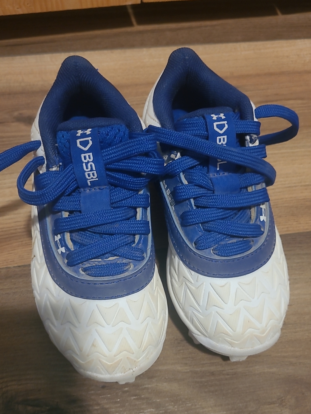 Under Armour Blue and White Kids Sneakers